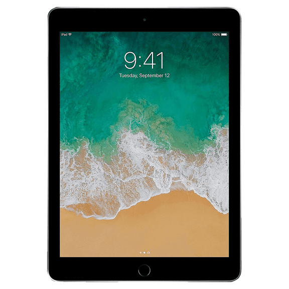 Restored Apple iPad 5th Gen 128GB Wi-Fi, 9.7in - Space Gray (Refurbished)