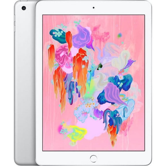 Pre-Owned Apple iPad 6 - 128GB - Silver - Fully Unlocked - Scratch and Dent