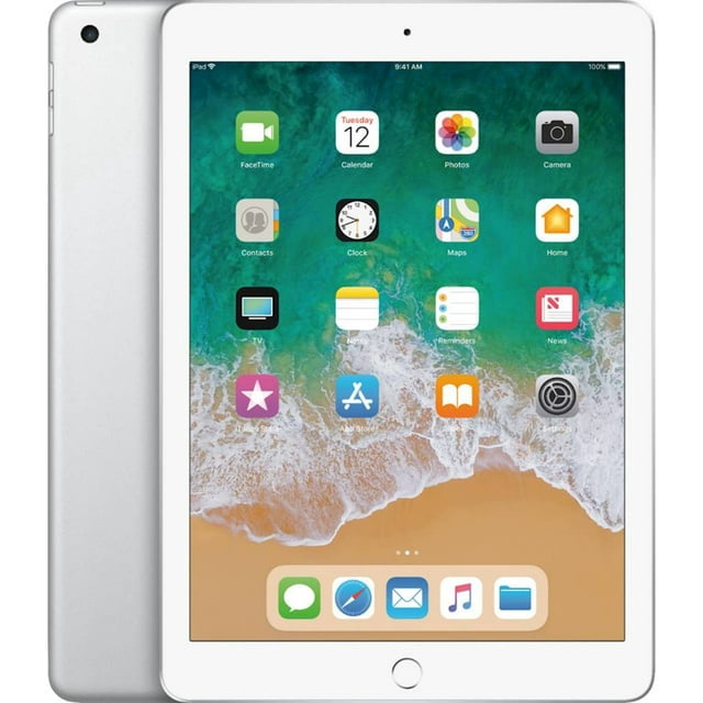 Apple iPad 5th Gen, Wi-Fi + Cellular, 32GB, Silver (Scratch Apple iPad 5th Gen, Wi-Fi + Cellular, 32GB, Silver (Scratch
