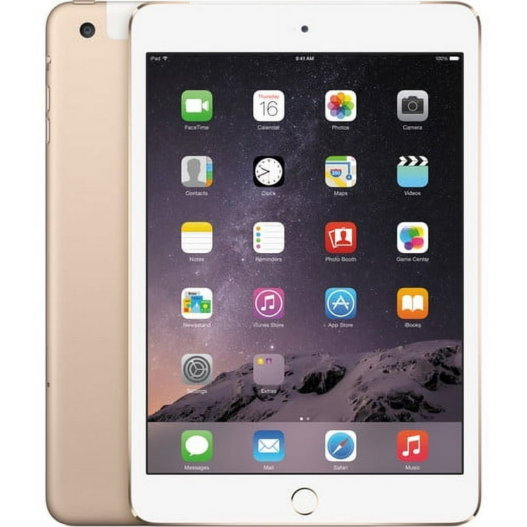 Pre-Owned Apple iPad Mini 3rd Generation 16 GB Wifi+Cellular Gold (Good) - Walmart.com Pre-Owned Apple iPad Mini 3rd Generation 16 GB Wifi+Cellular Gold (Good) - Walmart.com