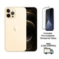 thumbnail image 1 of Pre-Owned Apple iPhone 12 Pro (Unlocked) 128GB Gold (A2341) Bundle with Pre-Installed Tempered Glass, 1 of 1