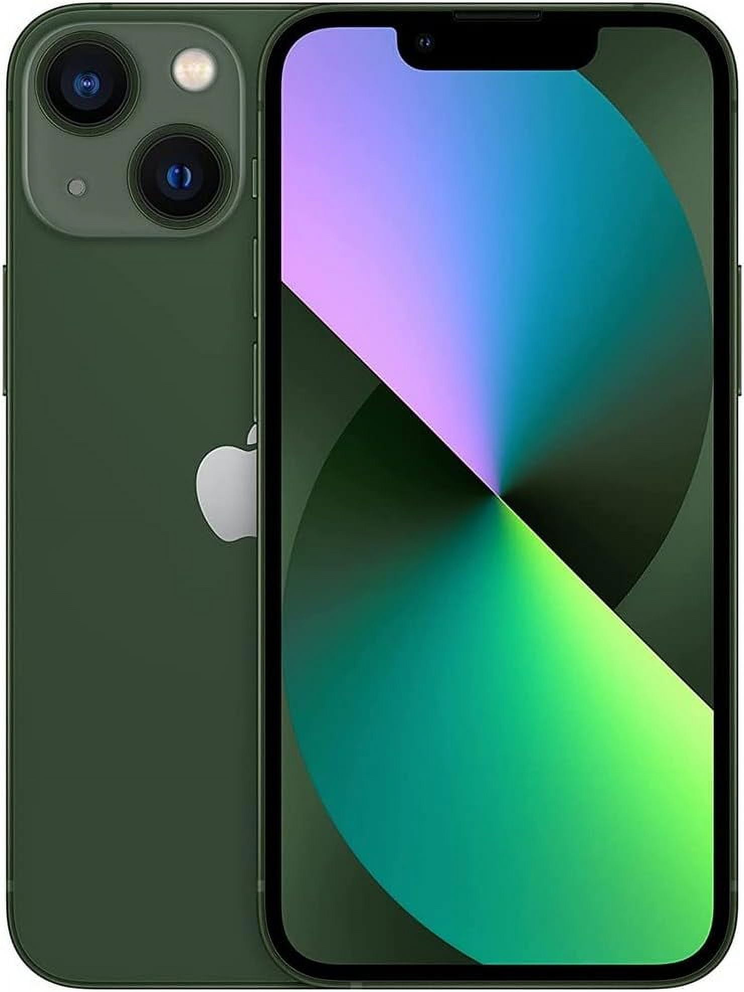Apple iPhone 13 - 5G smartphone - dual-SIM / Internal Memory 128 GB - OLED display - 6.1" - 2532 x 1170 pixels - 2x rear cameras 12 MP, 12 MP - front camera 12 MP - AT&T - green