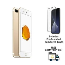 Pre-Owned Apple iPhone 7 Plus A1661 (Fully Unlocked) 32GB Gold (Grade C) w/ Pre-Installed Tempered Glass
