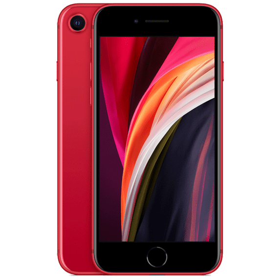 Pre-Owned Apple iPhone SE (2020) 64GB GSM/CDMA Fully Unlocked Phone - Red + LiquidNano Screen Protector (Refurbished: Fair)