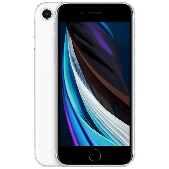 Pre-Owned Apple iPhone SE (2020) 64GB GSM/CDMA Fully Unlocked Phone - White + LiquidNano Screen Protector (Refurbished: Fair)