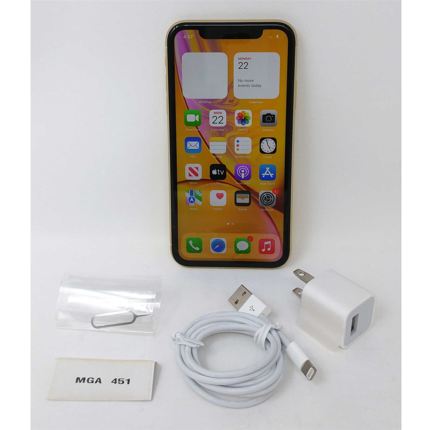 PreOwned Apple iPhone XR Carrier Unlocked 64 GB YELLOW (LikeNew)