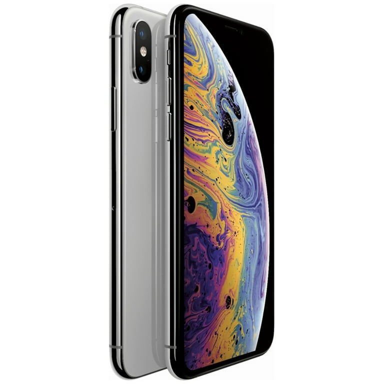 Apple iPhone XS 64GB Fully Unlocked (Verizon + Sprint GSM Unlocked) -  Silver (Refurbished: Fair)