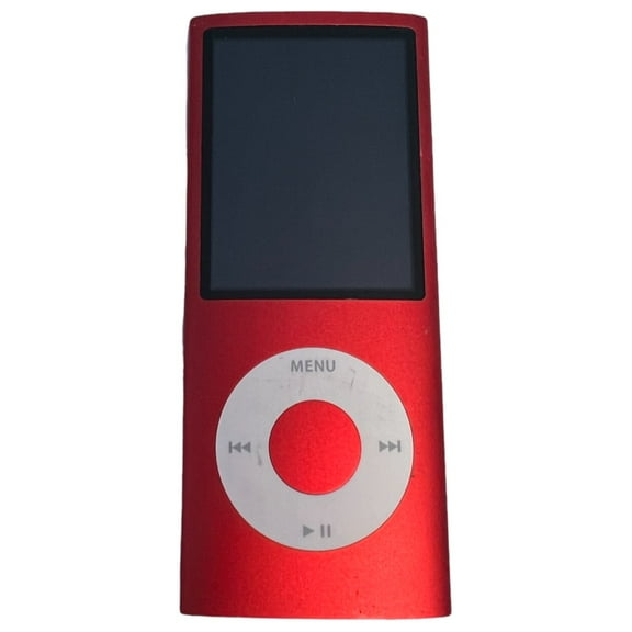 Restored Apple iPod Nano 4th Gen 16GB Red , New Battery with FREE Griffin Case (Engraved) (Refurbished)