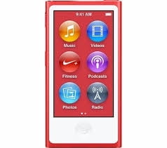Pre-Owned Apple iPod Nano 7th Generation 16GB Red MP3 Audio Video