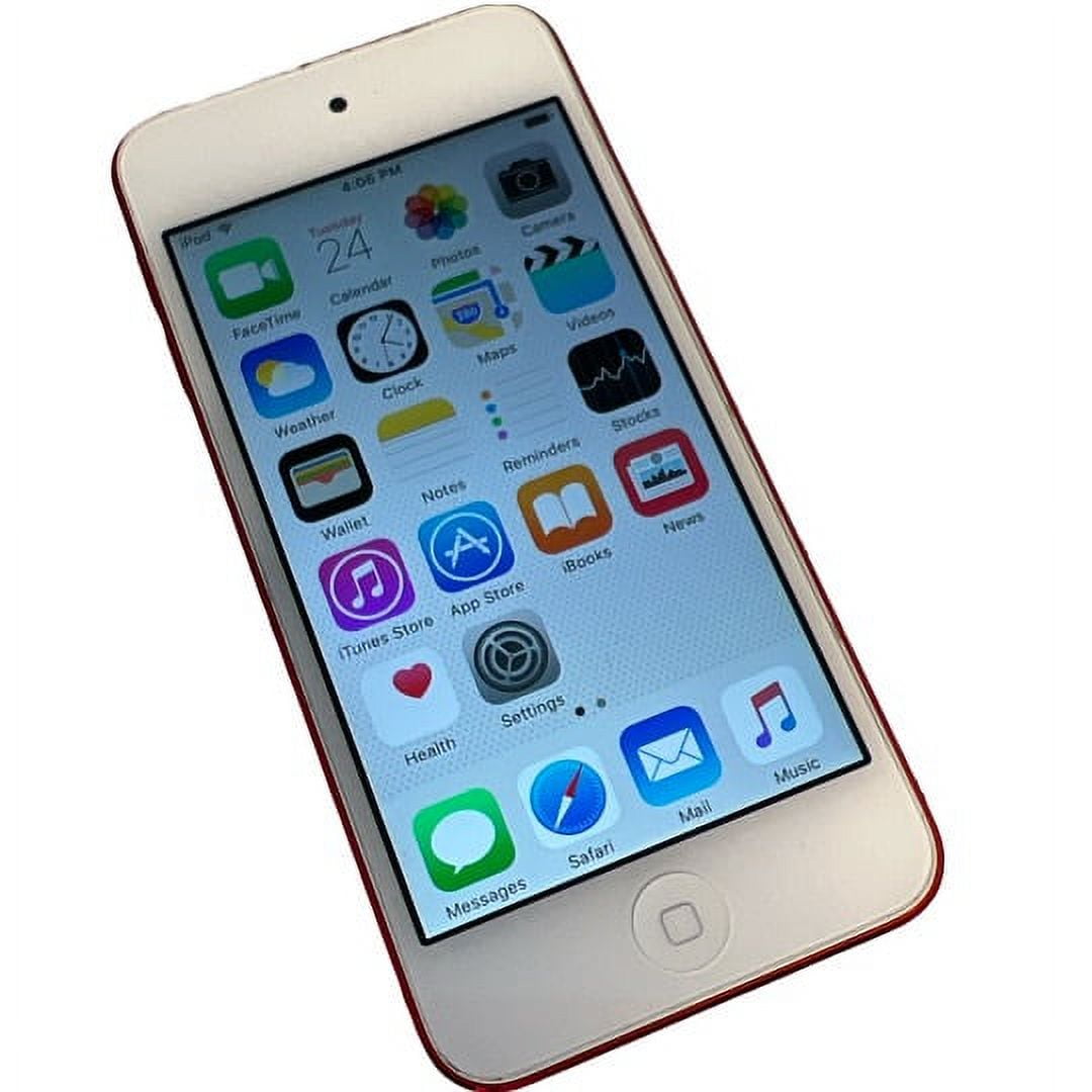 Pre-Owned Apple iPod Touch 6th Gen 128GB Red | MP3 Audio Video Player | +  Otterbox (Like New) + 1 YR CPS Warranty