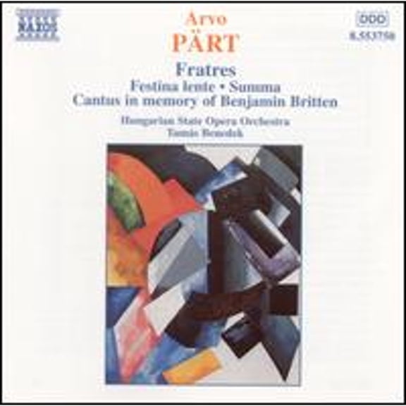Pre-Owned Arvo Prt: Fratres (CD 0730099475020) by Agnes Fodor (cello), Antal Eisrich (percussion), Antal Szuromi (horn), Bela Horvath (oboe), Bela Melis (cello);...