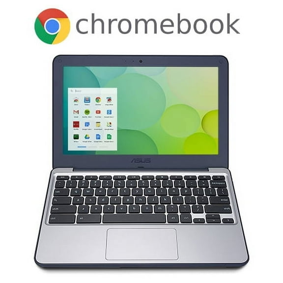 Pre-Owned Asus Chromebook C202SA-YS02 11.6" 4GB 16GB Intel Celeron N3060 X21.6GHz,Blue (Fair)