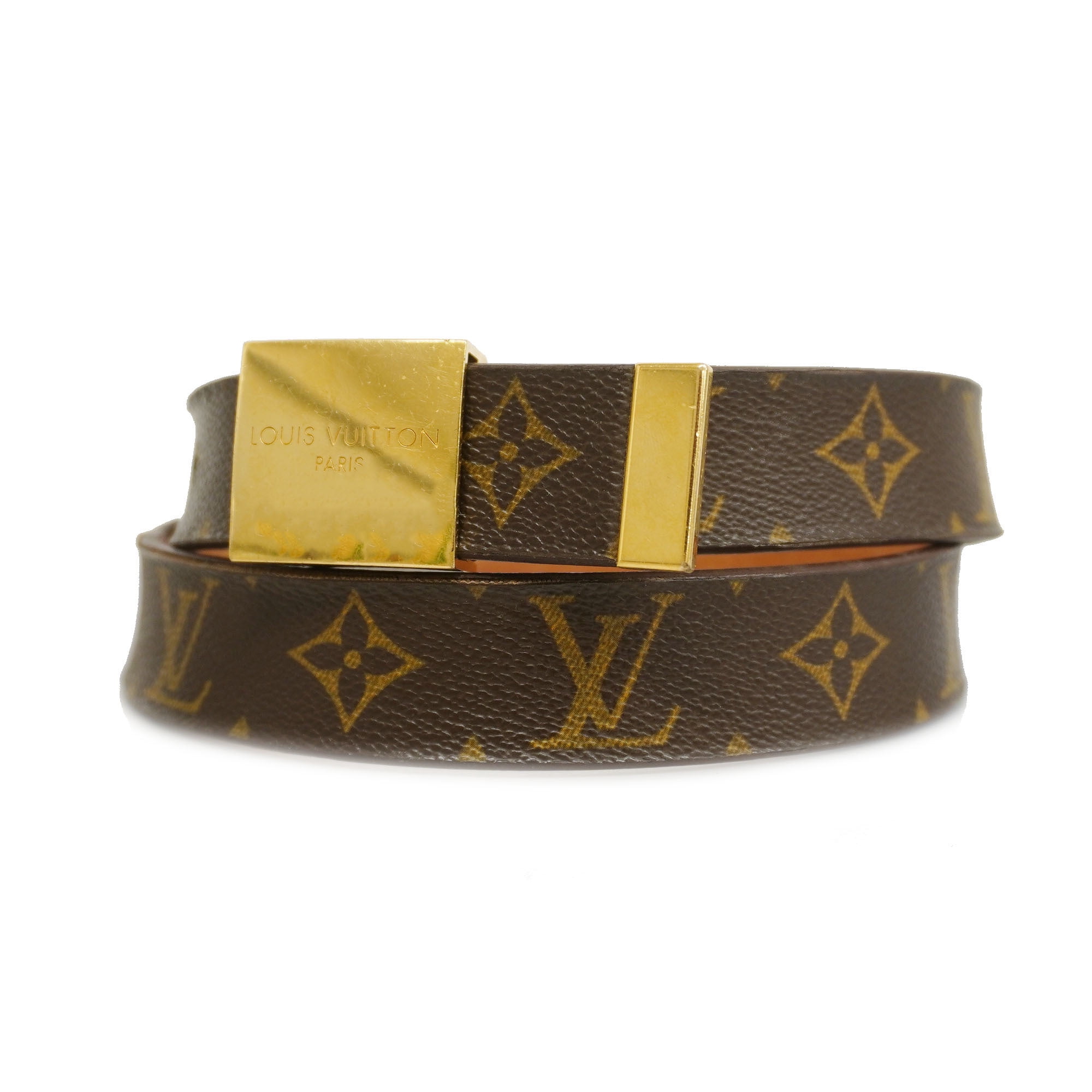 PreOwned Auth Louis Vuitton Monogram Belt Sun Tulle Carré M6800W Men's