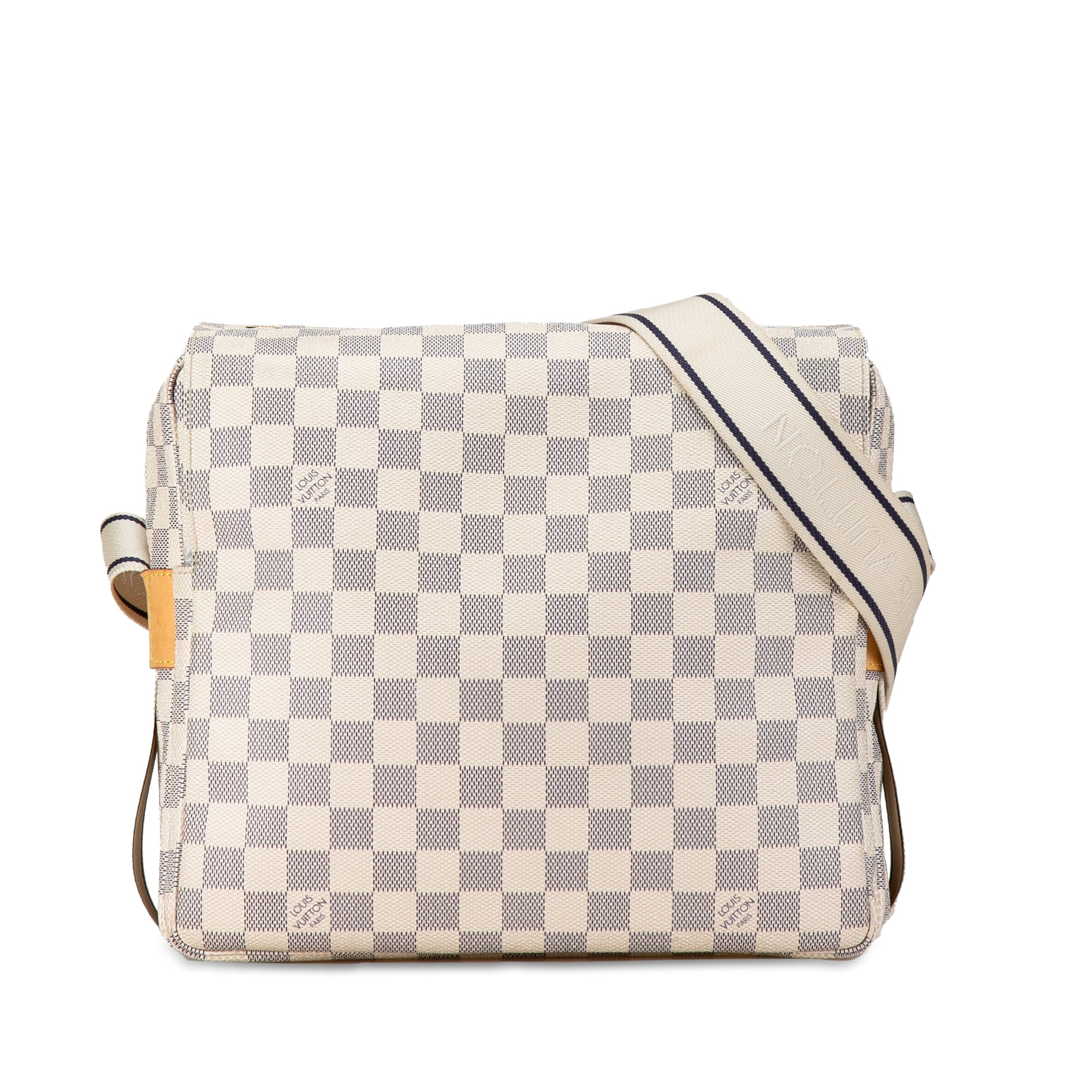 PreOwned Authenticated Louis Vuitton Damier Azur Naviglio Canvas White