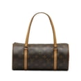 thumbnail image 1 of Pre-Owned Authenticated Louis Vuitton Monogram Papillon 26 Canvas Brown Handbag Top HandleBag Unisex (Good), 1 of 11
