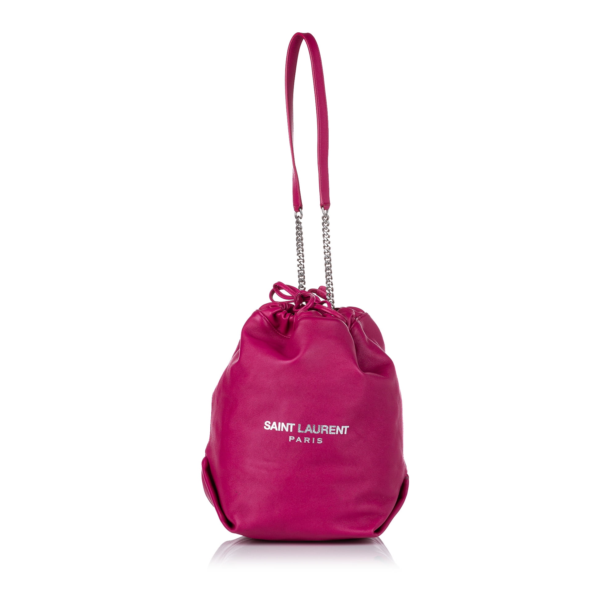 Authentique Sac a Seau en Cuir Rose Saint Laurent Pre Cousu pour Femme in Guinea at GNF 0 Rating 5