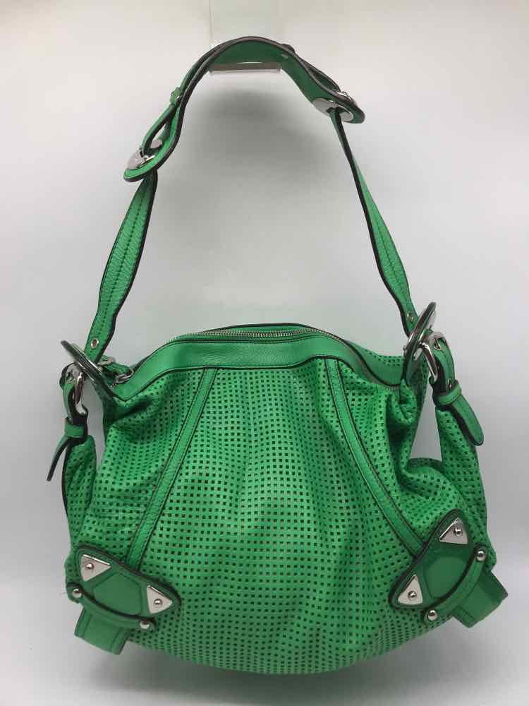 Pre-Owned B Makowsky Green Shoulder Bag Shoulder Bag - Walmart.com