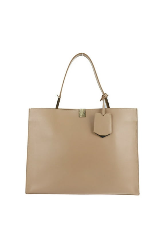 Pre-Owned BALENCIAGA Balenciaga Lu Dis handbag 391569 leather beige tote bag 2WAY (Good)