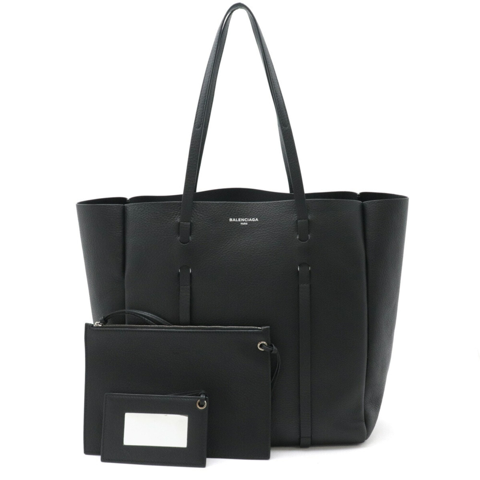 Pre Owned BALENCIAGA Everyday Tote S bag Shoulder Leather Black Pouch 475199 Good Walmart