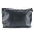 thumbnail image 1 of Pre-Owned BALENCIAGA Navy Clip M Clutch Bag 373834 Lambskin Made in Italy Black A5 Zipper clip Unisex (Fair), 1 of 9