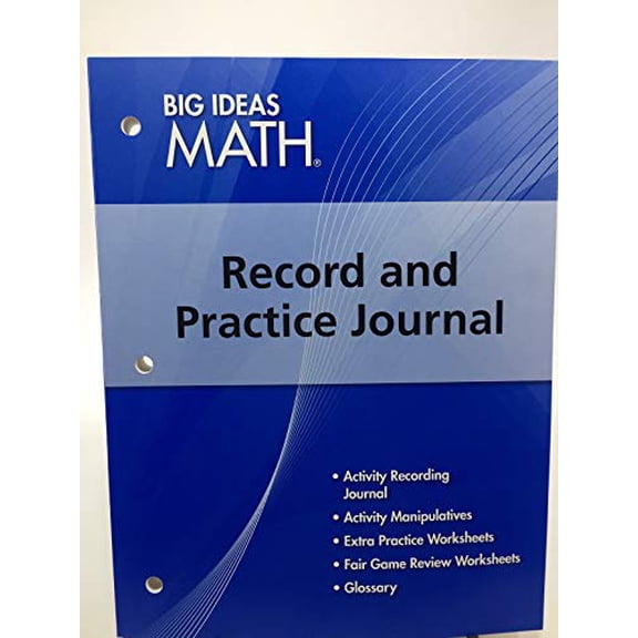 Pre-Owned BIG IDEAS MATH: Record & Practice Journal Blue/Course 3 (Paperback) 1608404633 9781608404636