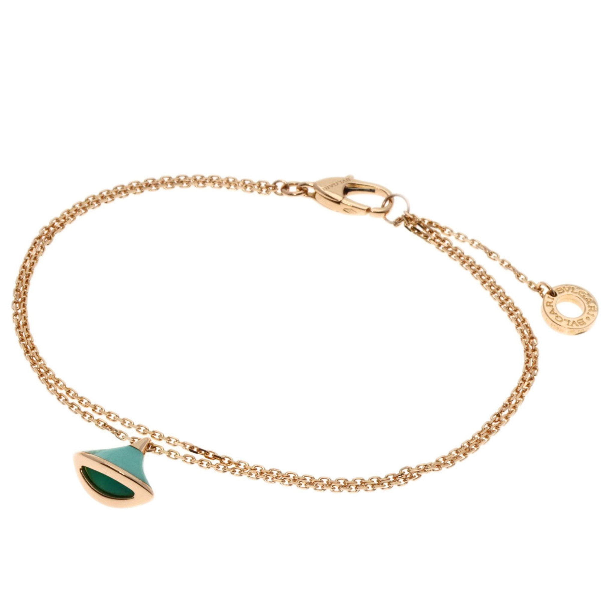 Pre-Owned BVLGARI Diva Dream Turquoise SM Bracelet K18 Pink Gold 