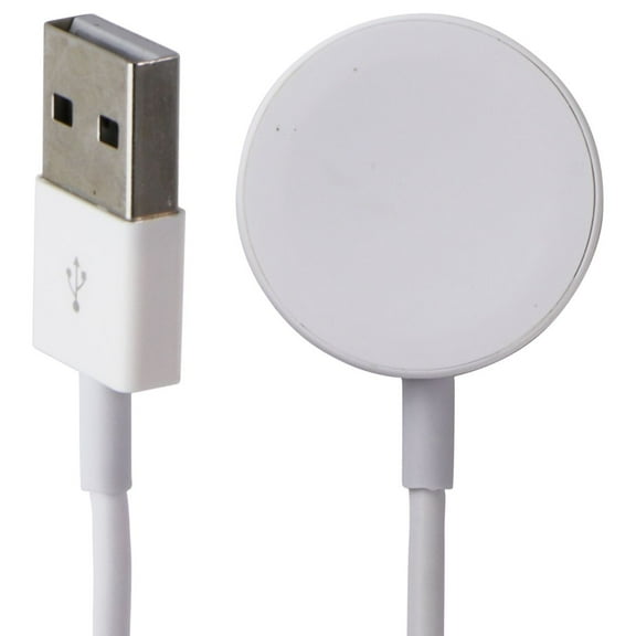 Pre-Owned Basic (3.3-Ft) Magnetic USB Charger for Apple Watch All Series - All White
