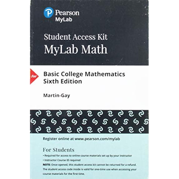 Pre-Owned Basic College Mathematics -- MyLab Math with Pearson eText Access Code Paperback