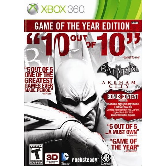 Pre-Owned Batman Arkham City Game of the Year- Xbox 360