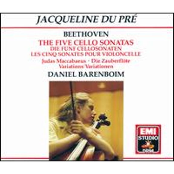 Pre-Owned Beethoven: The Five Cello Sonatas (CD 0077776301525) by Daniel Barenboim (piano), Jacqueline du Pr (cello)