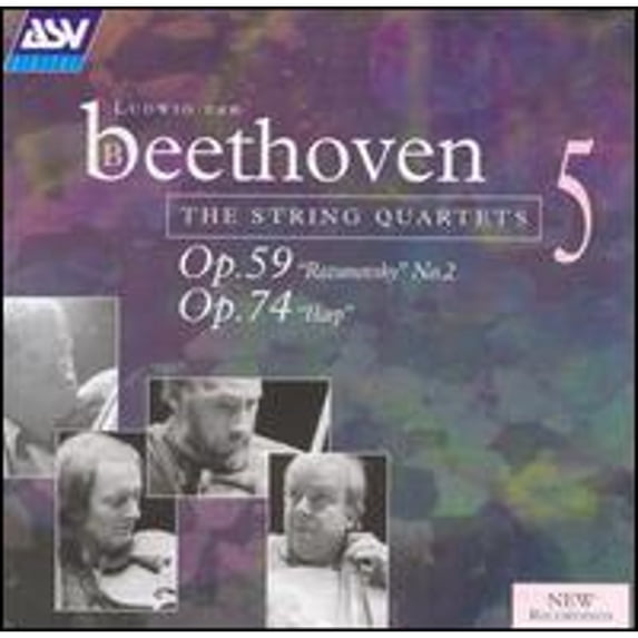 Pre-Owned Beethoven: The String Quartets, Vol. 5 - Op. 59 "Razumovsky" No. 2, Op. 74 "Harp" (CD 0743625111521) by The Lindsays