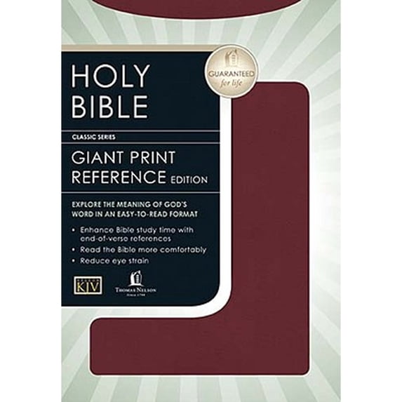 Pre-Owned King James Compact Giant Print Bible (Burgundy Bonded Leather) (Unknown) 0718003152 9780718003159