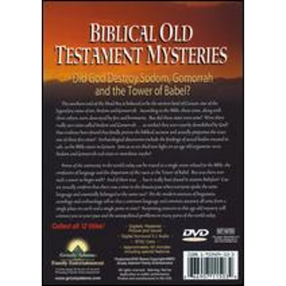 Pre-Owned Biblical Collector's Series: Biblical Old Testament Mysteries (DVD 0666907115034)