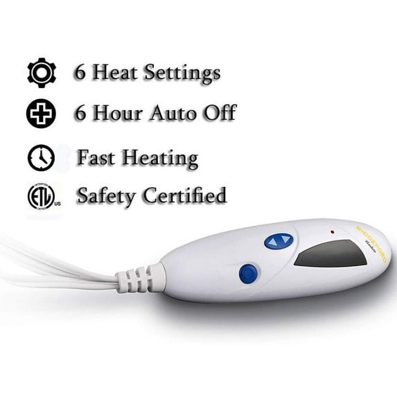 Pre-Owned Biddeford Velour and Sherpa Heated Throw Blanket Charcoal Gray