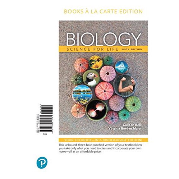 Pre-Owned Biology: Science for Life, 9780134819181, 0134819187, Paperback, 6 edition