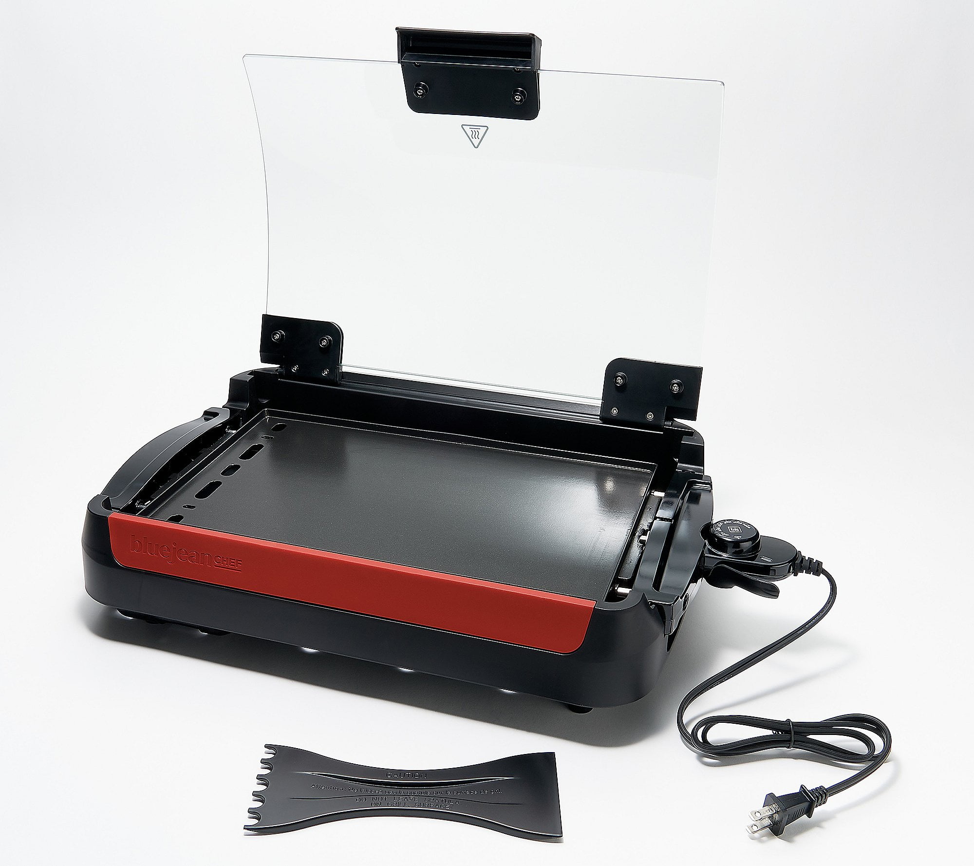 Blue Jean Chef Indoor Reversible Grill, Griddle With Lid, 1800W Power ...