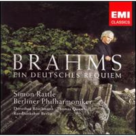 Pre-Owned Brahms: Ein Deutsches Requiem (CD 0094636539324) by Dorothea Röschmann (soprano), Thomas Quasthoff (baritone), Berlin Radio Symphony Chorus (choir, chorus);...
