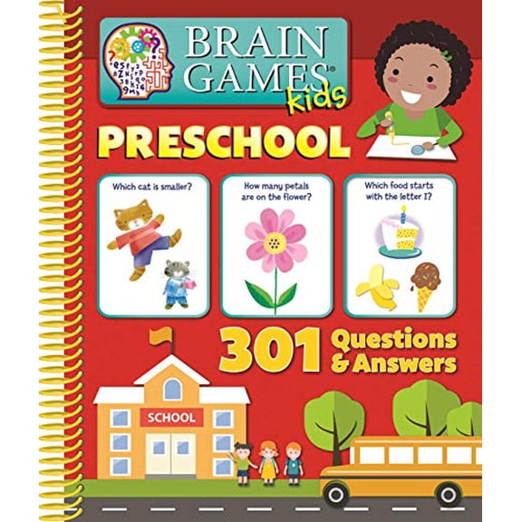 Pre-Owned Brain Games Kids - Preschool - 301 Questions and Answers - Pi Kids (Hardcover) 1503735435 9781503735439