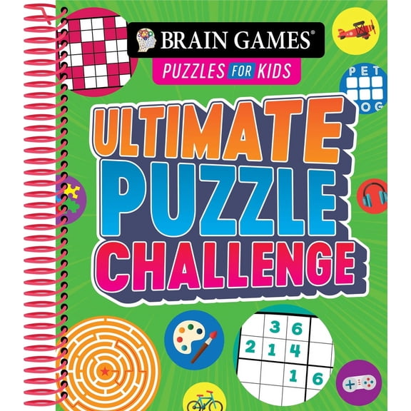 Pre-Owned Brain Games Puzzles for Kids - Ultimate Puzzle Challenge (Spiral-bound) 1645585786 9781645585787