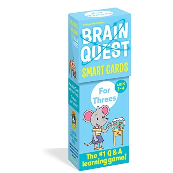 Pre-Owned Brain Quest For Threes Smart Cards Revised 5th Edition (Brain Quest Smart Cards) Paperback