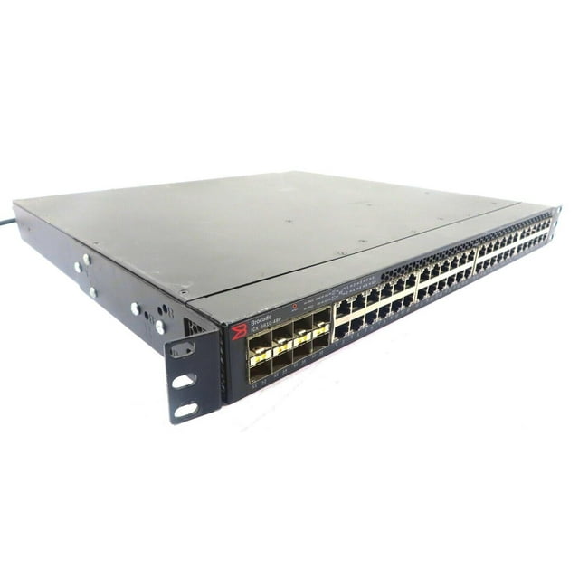 Brocade ICX6610-48P-E 48-port PoE+ Gigabit Ethernet Switch 8x SFP+ 10GbE with PSU (Used)