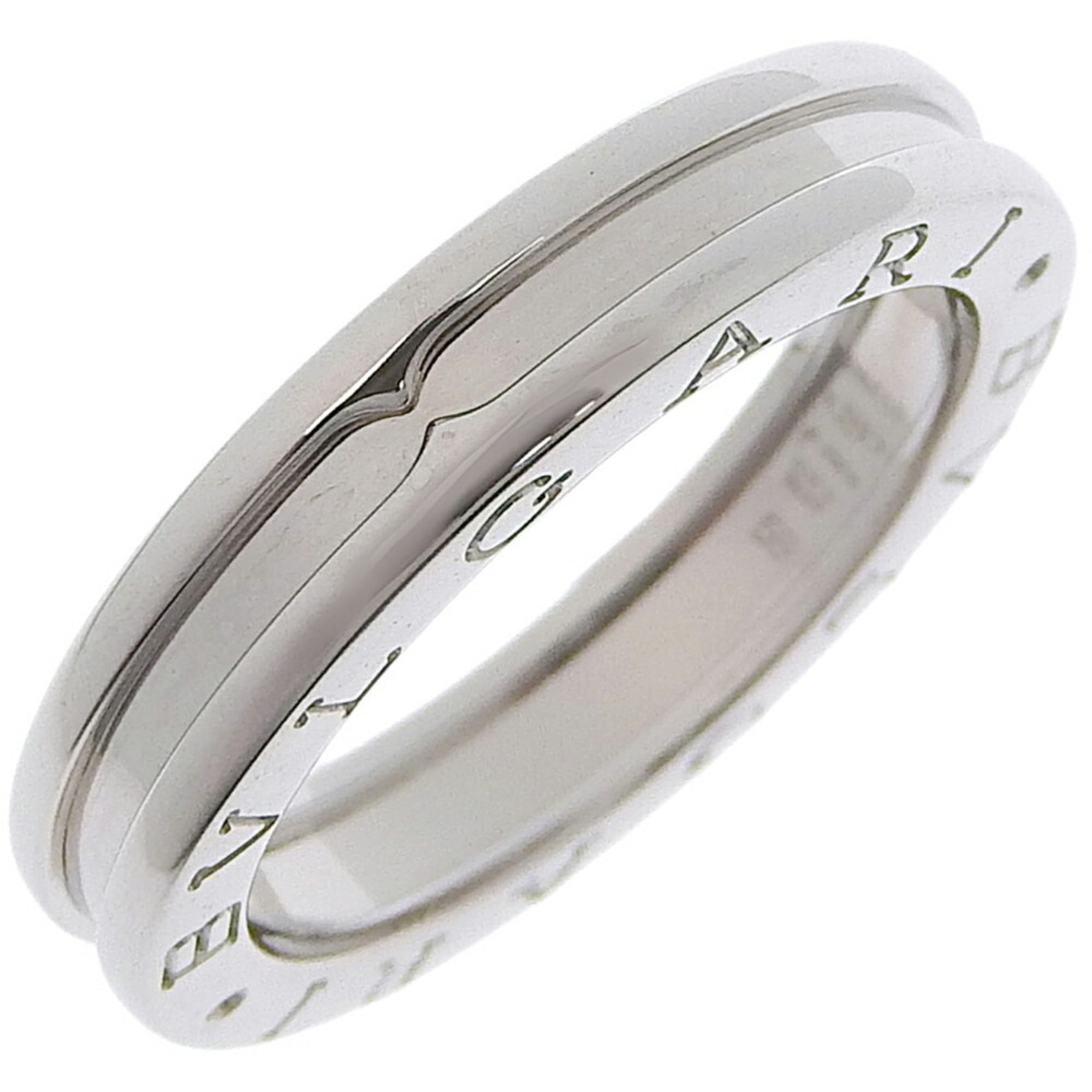 Pre-Owned Bvlgari B-zero1 B zero one 1 band K18 white gold No. 18 men's  ring (Like New)