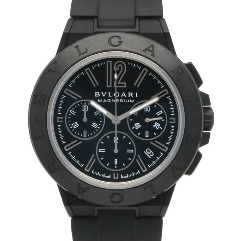 Pre Owned Bvlgari BVLGARI Diagono Magnesium Watch Stainless Steel