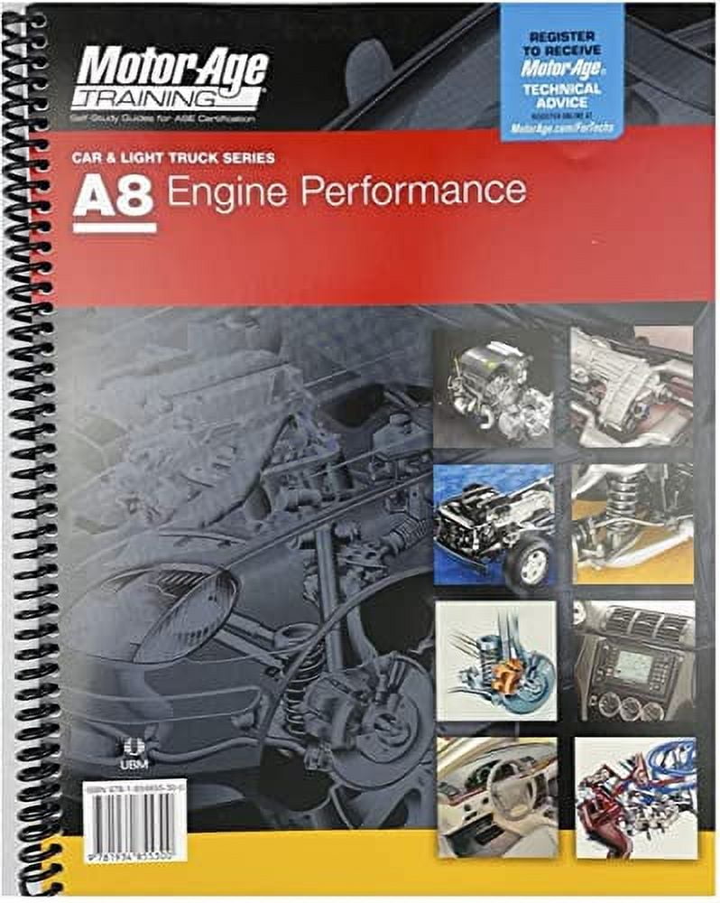 PreOwned By Motor Age Staff ASE Test Preparation A8 Engine Performance (Motor Age Training