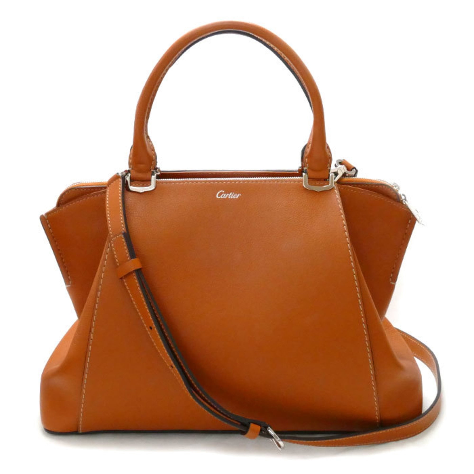 Pre-Owned Cartier CARTIER Crossbody Shoulder Bag C de Micro Chain 