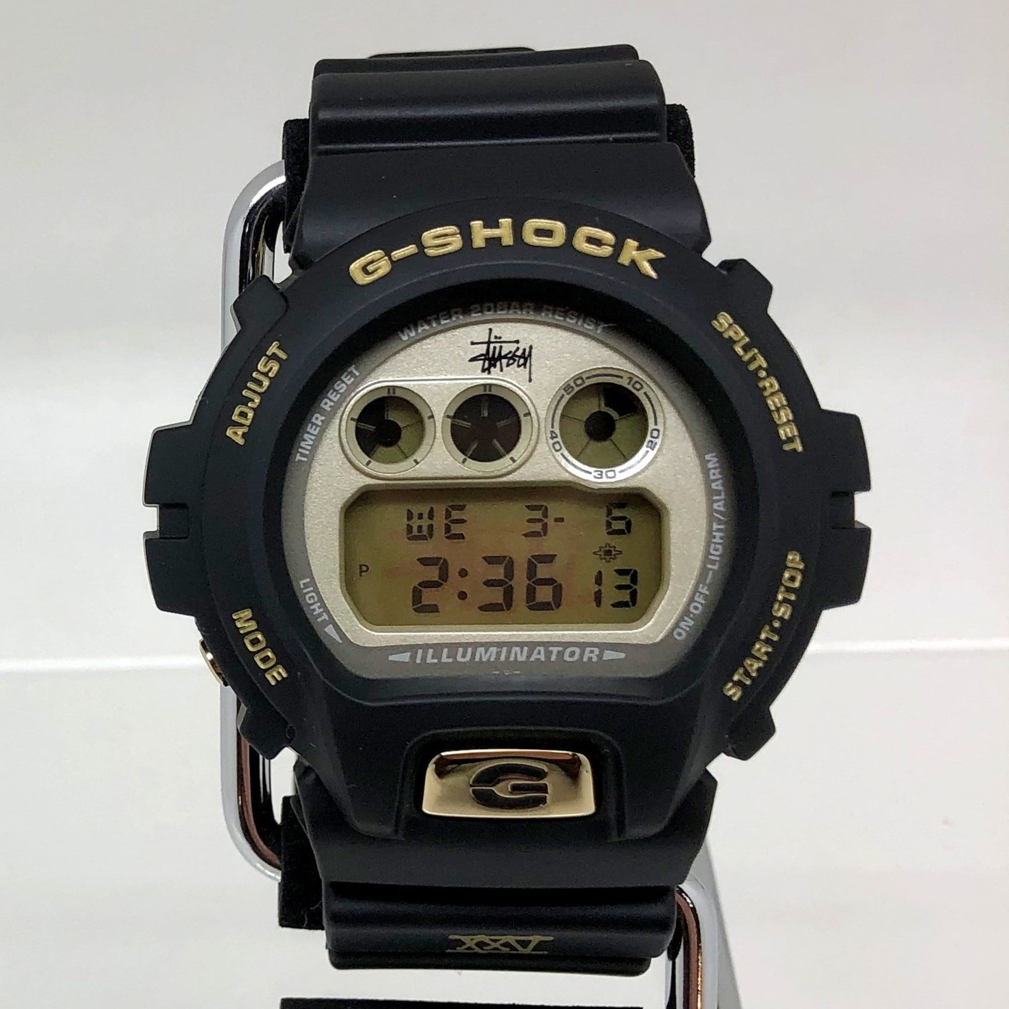 Pre-Owned CASIO Casio G-SHOCK Watch DW-6900STS-9JR STUSSY 25th Anniversary  Model 25TH ANNIVERSARY Third Double Name Collaboration Men's Black Gold  IT4XYOUHN686 (Good) - Walmart.com