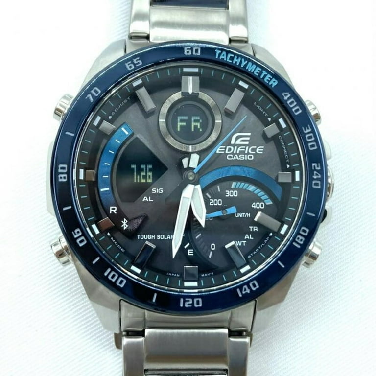 Pre Owned CASIO EDIFICE ECB 900DB 1BDR Watch Casio Edifice Solar Black Blue Good Walmart