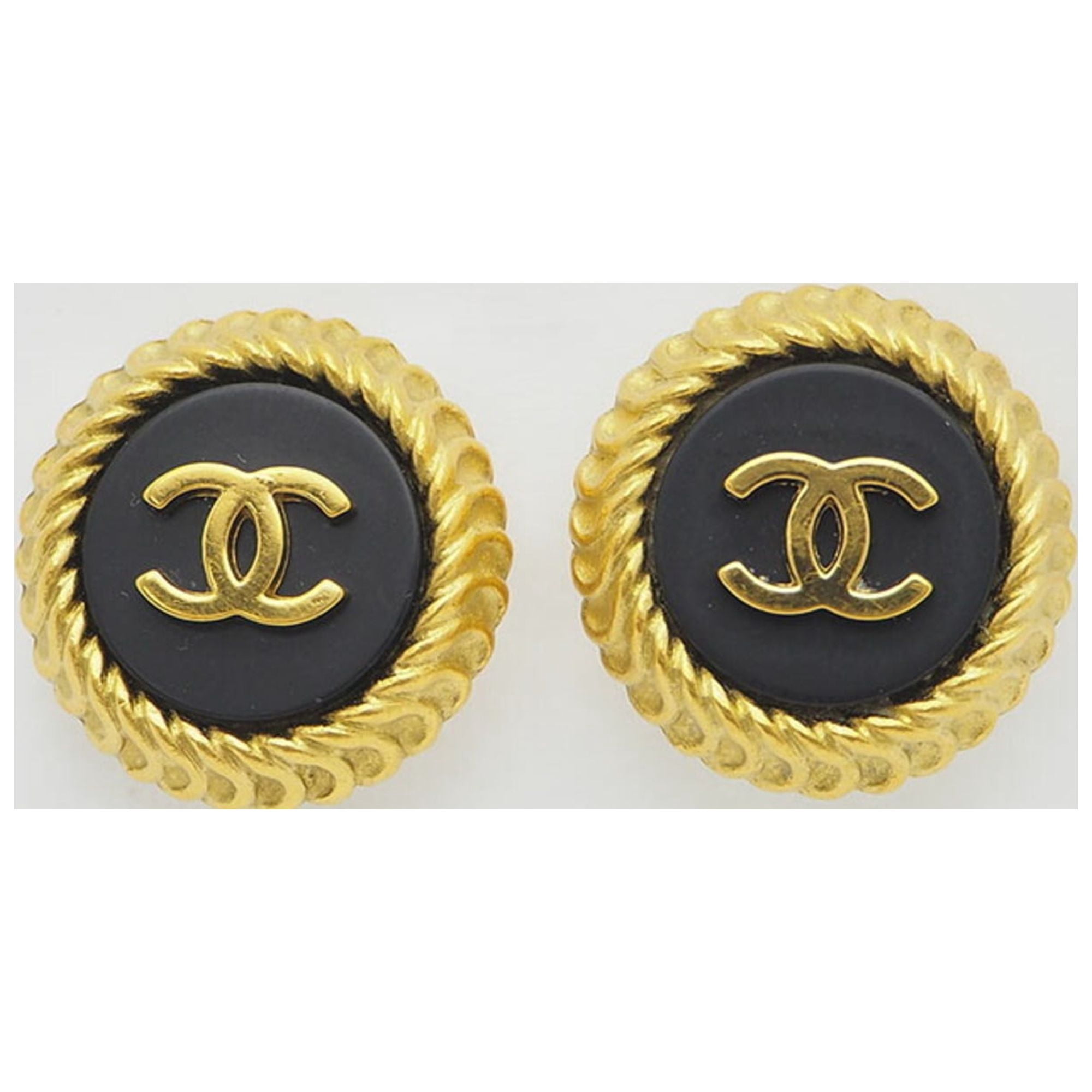 chanel rope earrings