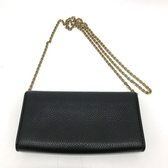 Pre-Owned CHRISTIAN DIOR Logo/Crossbody bag chain wallet Shoulder Bag Black... (Good)