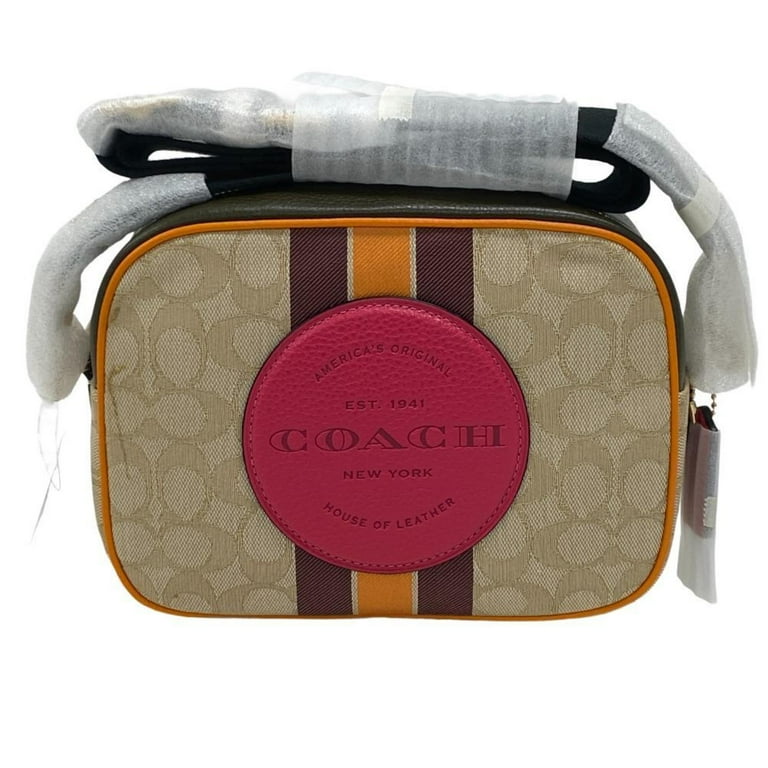 Pre Owned COACH 1912 DEMPSEY CAMERA OUTLET SIGNATURE IMR1U SHOULDER BAG BEIGE WOMEN S Z0006555 Like New Walmart